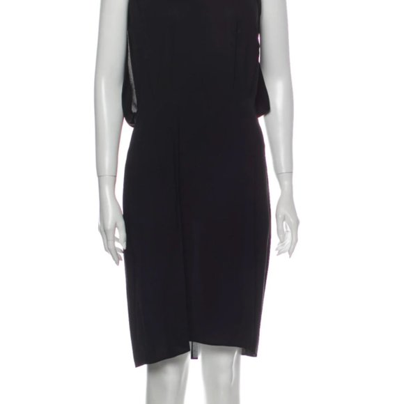 L'AGENCE Crew Neck Knee-Length Dress Size 4 - Picture 7 of 9
